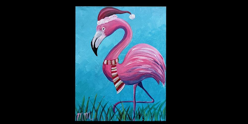 Holiday Flamingo Paint Night