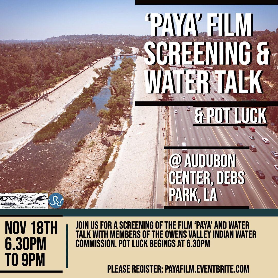 PAYA Film Screening and Water Talk