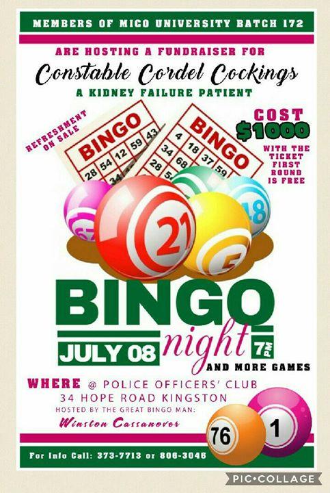 Bingo Fundraiser For Cordel