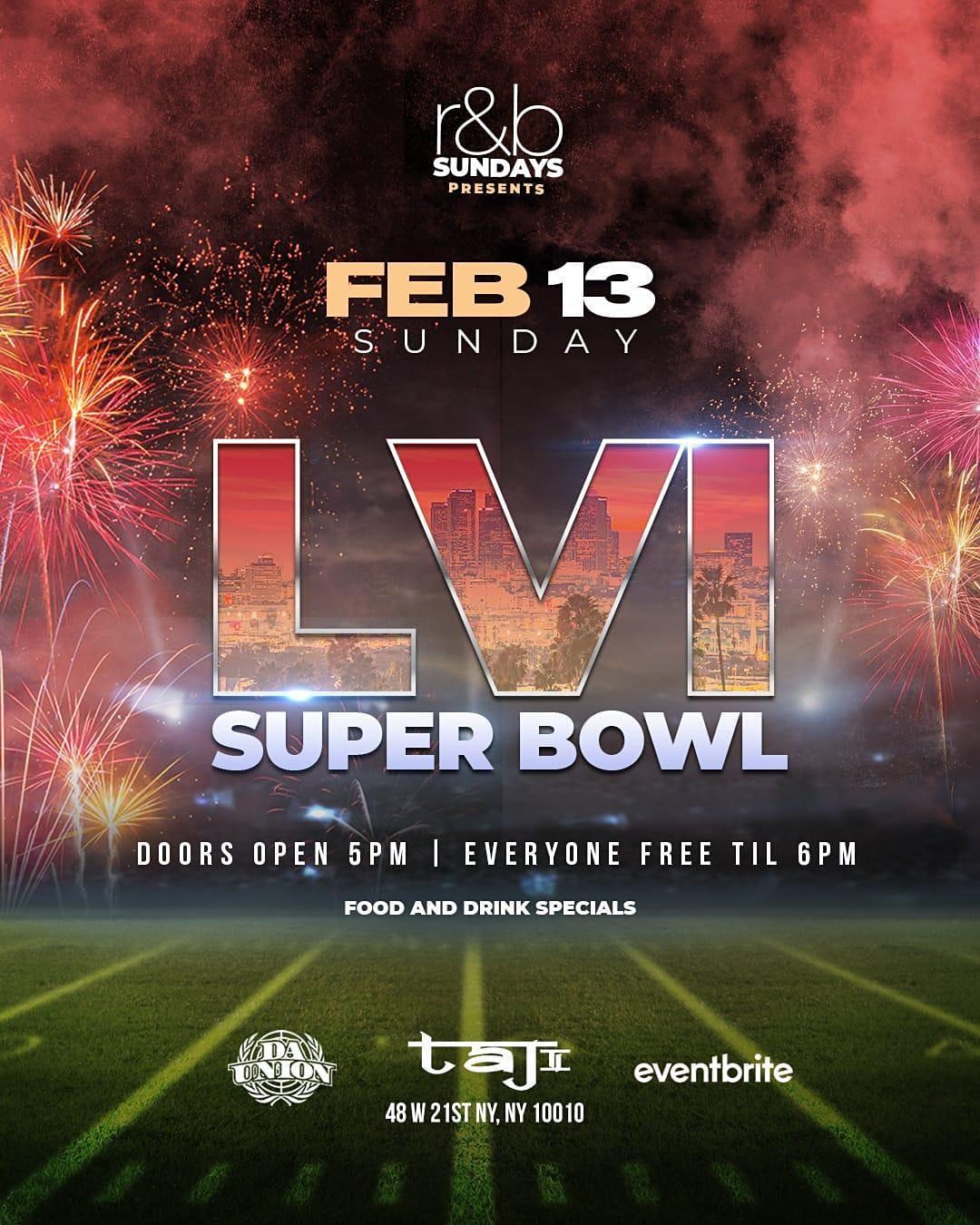 R&B & SUPER BOWL SUNDAY VIEWING PARTY!!!! #SOCIALCITYENT