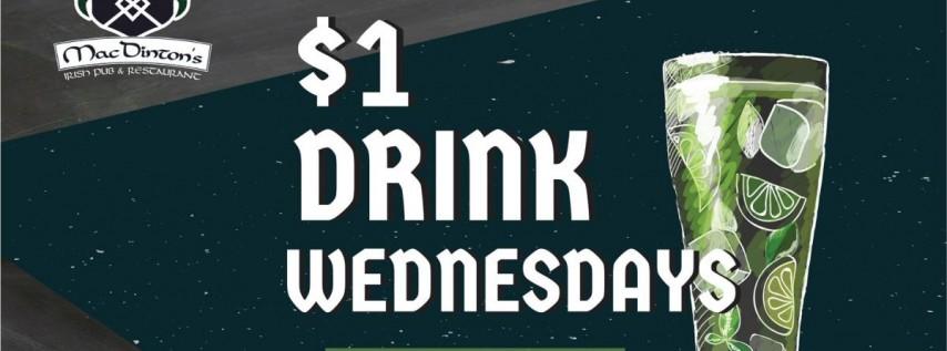 $1 Drink Wednesday's