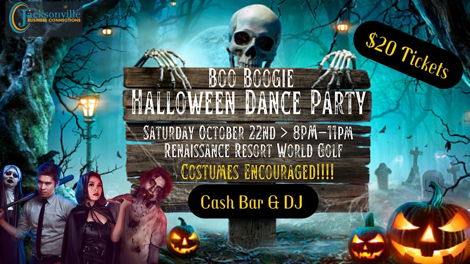 Boo Boogie Halloween Dance Party (Age 21+)
Sat Oct 22, 8:00 PM - Sat Oct 22, 11:00 PM
in 2 days