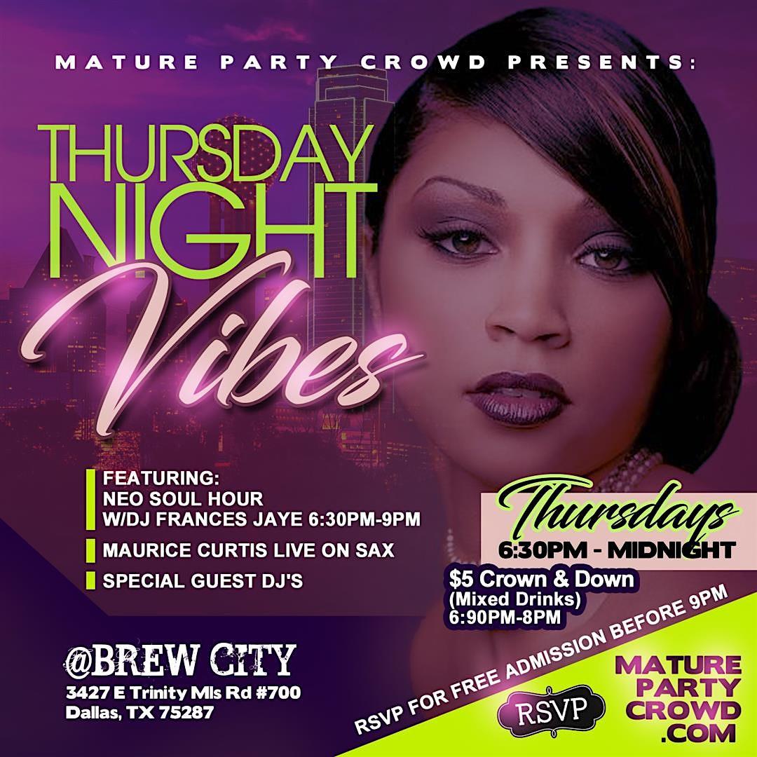 THURSDAY NIGHT VIBES - @ BREW CITY
Thu Dec 15, 6:30 PM - Fri Dec 16, 12:00 AM
in 55 days