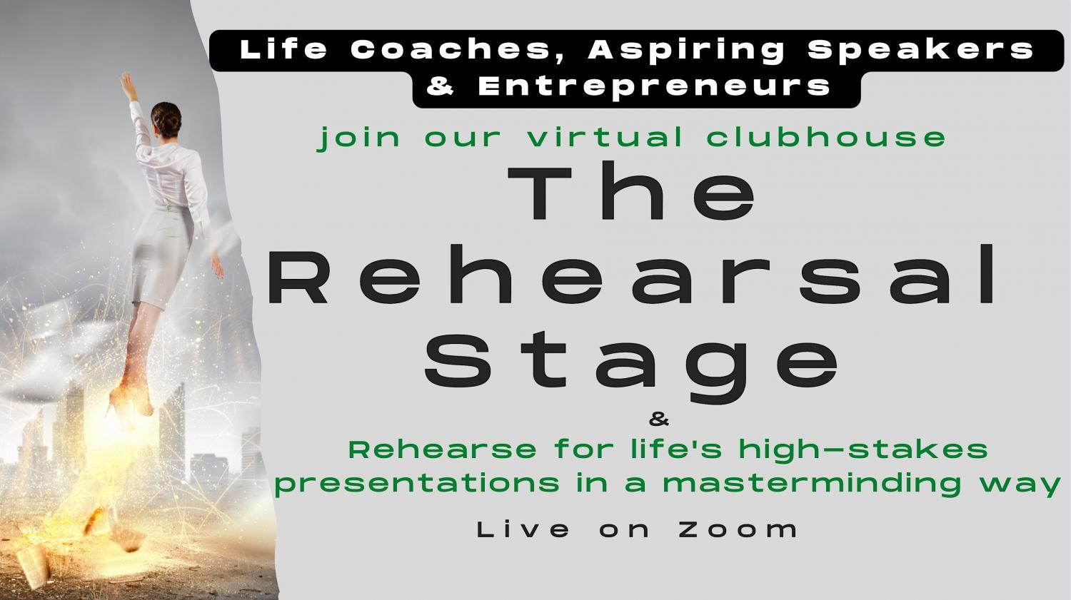 Aspiring Speakers-10x Your Speaking Confidence on The Rehearsal Stage
Tue Dec 27, 11:30 AM - Tue Dec 27, 1:00 PM
in 53 days