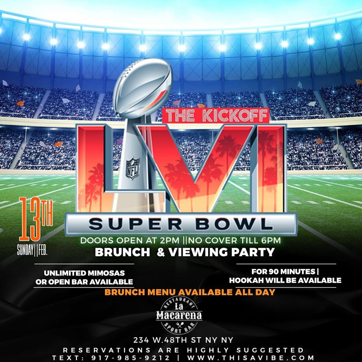 The Kickoff Super bowl party