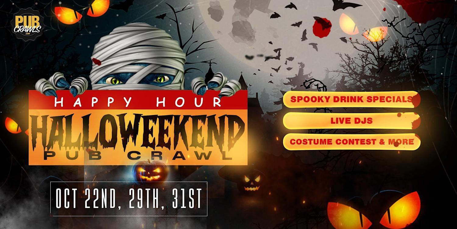 Dallas Happy Hour Halloweekend Bar Crawl
Sat Oct 22, 1:00 PM - Sat Oct 22, 8:00 PM
in 2 days