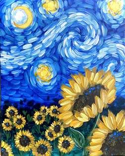 Starry Night Sunflower