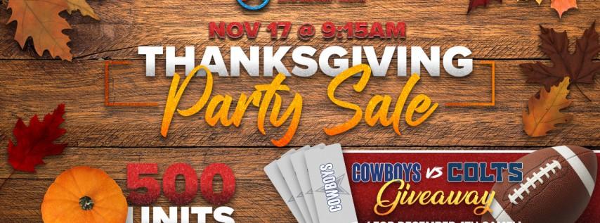 Austin Thanksgiving Party Sale