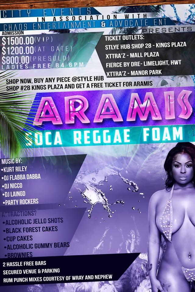 ARAMIS: "SOCA|REGGAE|FOAM| EDITION