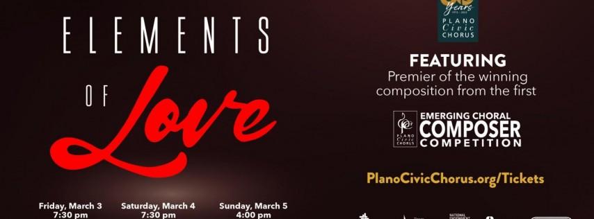 Plano Chamber Chorus Presents Elements of Love Concert