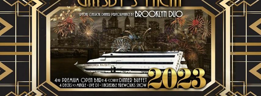 New York New Year's Eve 2023 - Gatsby's Fireworks Yacht Party