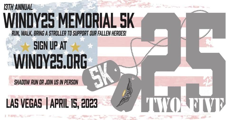 13th Annual Windy25 Memorial 5K Run/Walk Las Vegas