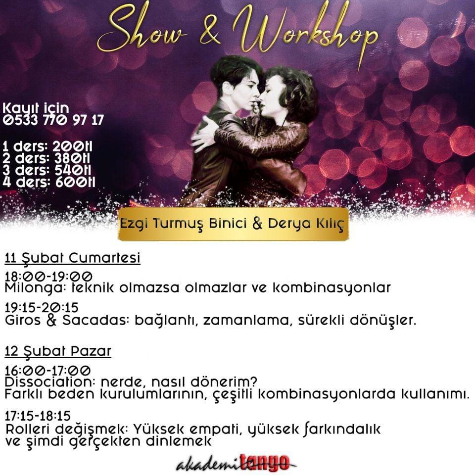 Ezgi Turmuş Binici ve Derya Kılıç ile Workshop &amp; Gösteri Etkinlik Programı