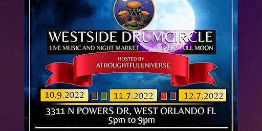 December Full moon drum circle and night market!