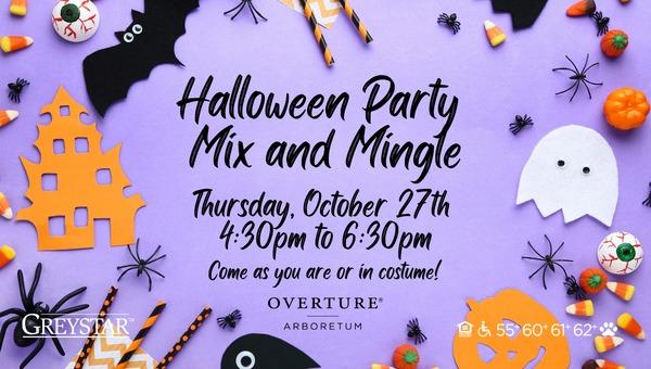Halloween Party Mix and Mingle
Thu Oct 27, 4:30 PM - Thu Oct 27, 6:30 PM
in 8 days