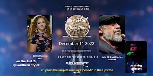 Say What Open Mic Featuring SilDag & Spotlight Azar King Coffee Underground