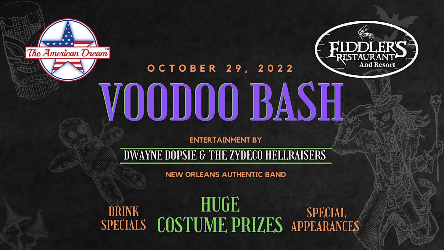 Voodoo Bash
Sat Oct 29, 8:00 PM - Sun Oct 30, 12:30 AM
in 10 days