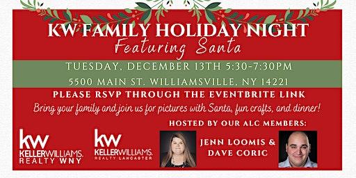 KW family holiday night featuring Santa