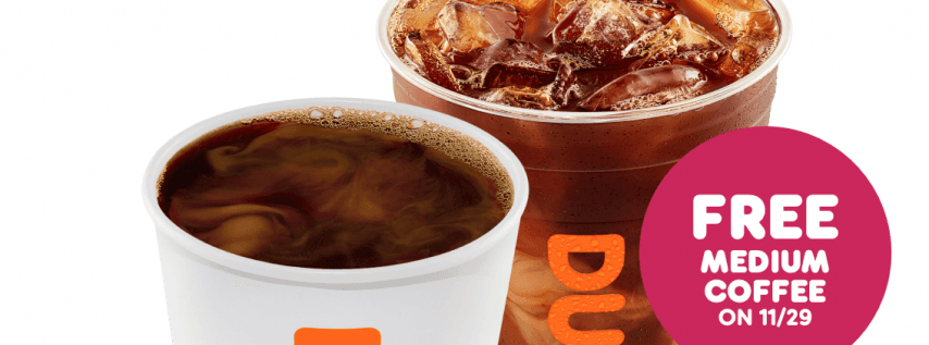 Dunkin’ Offers a Free “Cup of Thanks” to Florida Residents this Giving Tuesday