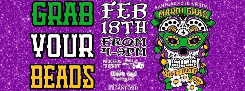 Historic Downtown Sanford Mardi Gras Street Party