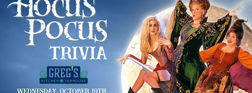 Hocus Pocus Trivia at Greg’s Kitchen & Taphouse