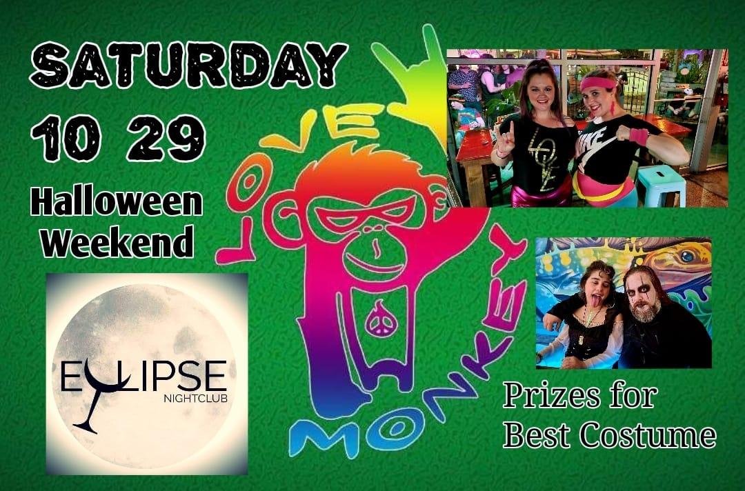 Love Monkey Halloween Saturday!!!
Sat Oct 29, 10:00 PM - Sun Oct 30, 2:00 AM
in 9 days