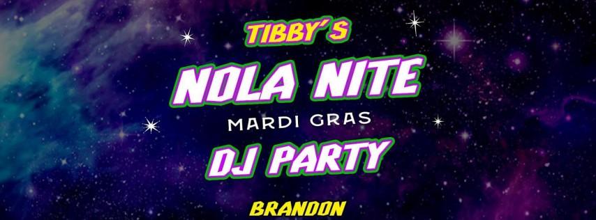 Mardi Gras NOLA Nite DJ Party at Tibby's New Orleans Kitchen in Brandon