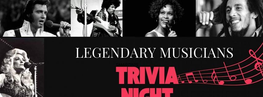 Legendary Musicians Trivia Night in Third Rail