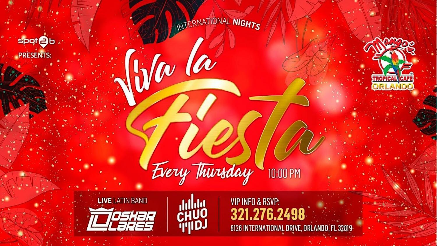 Viva la fiesta thursdays at Mangos Tropical Cafe