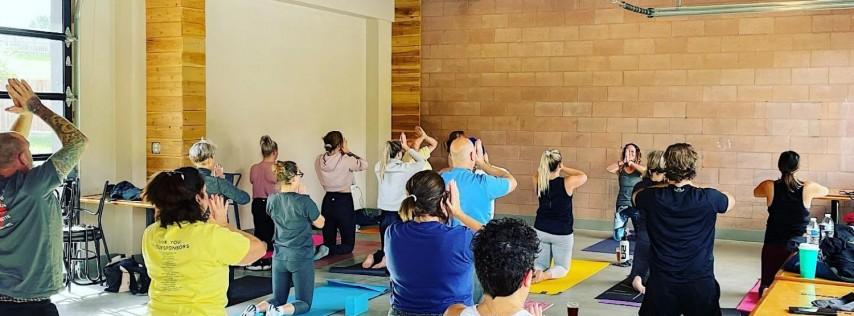 Beer Yoga at Buffalo Rock!