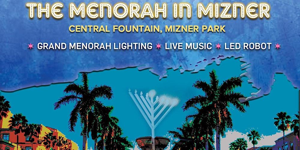 Grand Menorah Lighting in Mizner Park