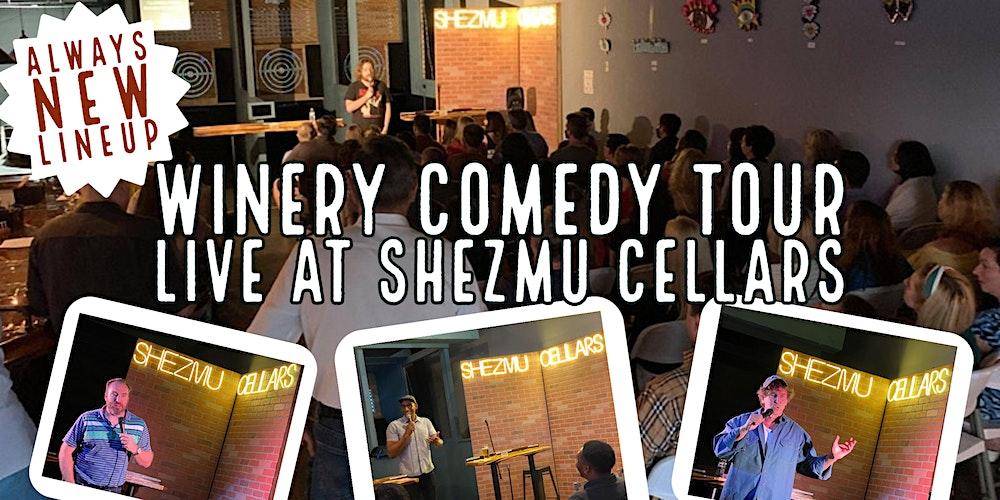 Laughs on Tap at Shezmu Cellars