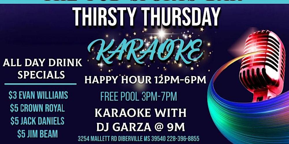 Thirsty Thursday Karaoke Nights