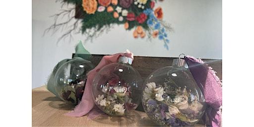 Couture Dried Flower Christmas Ornaments