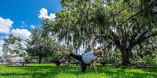 Outdoor Yoga in the Sculpture Garden