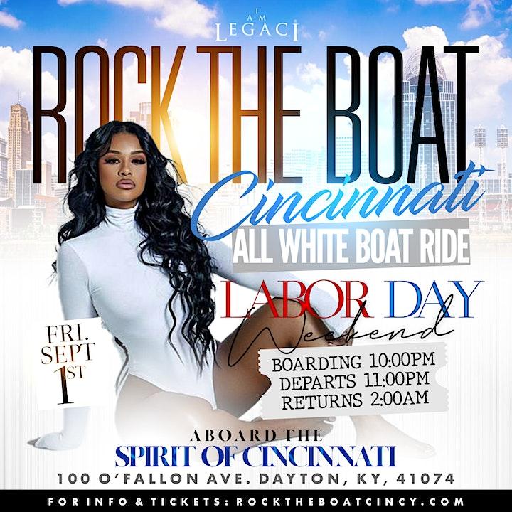 ROCK THE BOAT CINCINNATI ALL WHITE BOAT RIDE PARTY LABOR DAY WEEKEND 2023