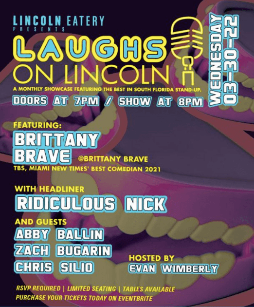 Laugh on Lincoln Presented by Brittany Brave