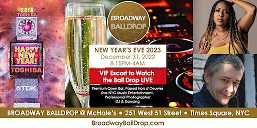 BROADWAY BALL DROP New Year's Eve 2023 - LIVE Ball Drop View - Dec 31, 2022