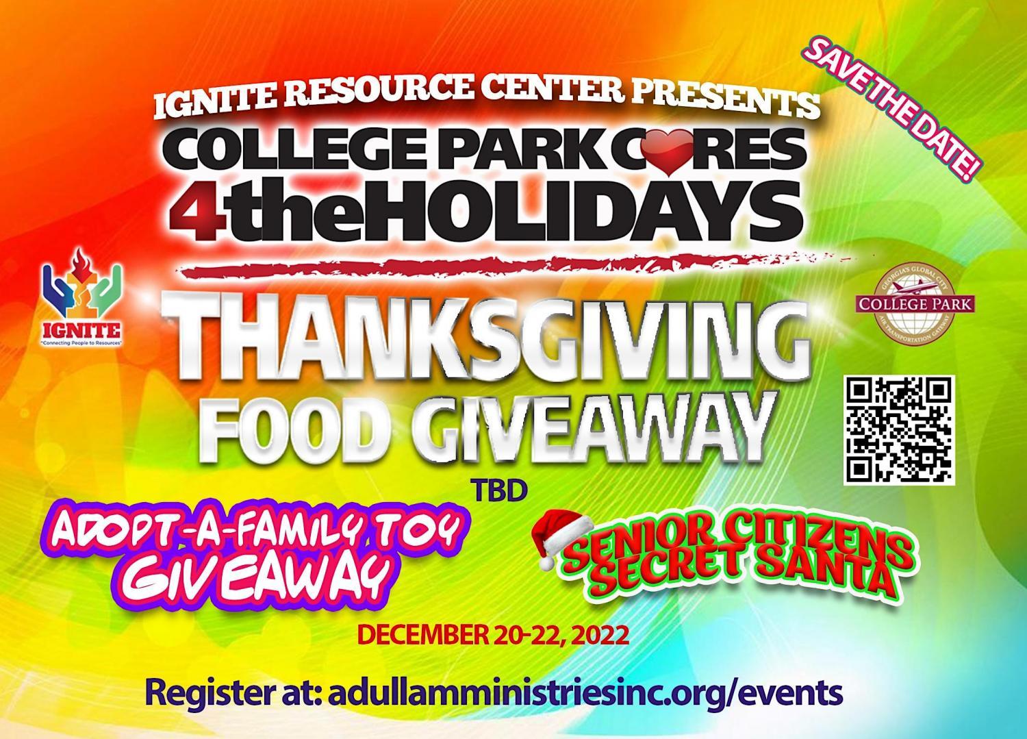 College Park CARES for the Holidays
Sat Nov 19, 11:00 AM - Sat Nov 19, 1:00 PM
in 32 days