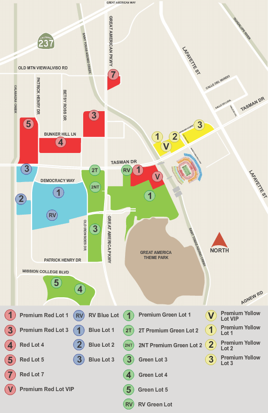 PARKING: NFC Divisional Home Game: San Francisco 49ers vs. Dallas Cowboys