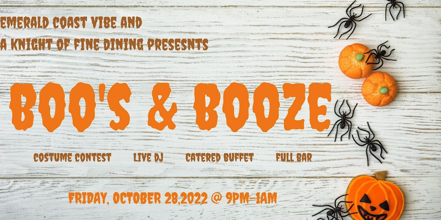 Boo's & Booze
Fri Oct 28, 9:00 PM - Sat Oct 29, 1:00 AM
in 9 days