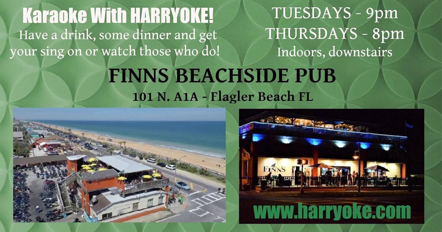 Thursday Karaoke at Finns Beachside Pub!
Thu Dec 15, 8:00 PM - Fri Dec 16, 1:00 AM
in 57 days