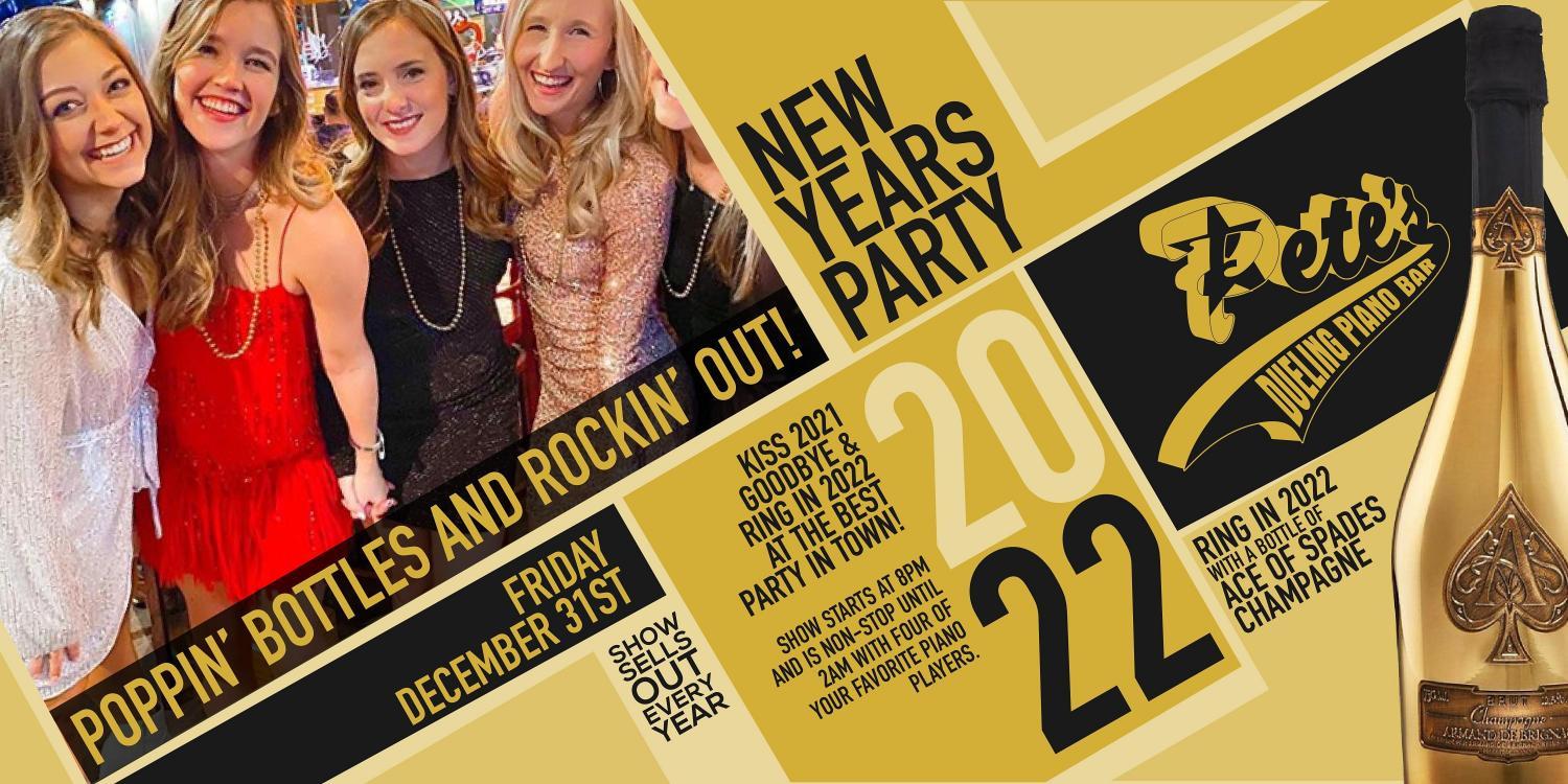 New Year’s Eve Celebration at Pete’s Piano Bar - Ringing in 2022