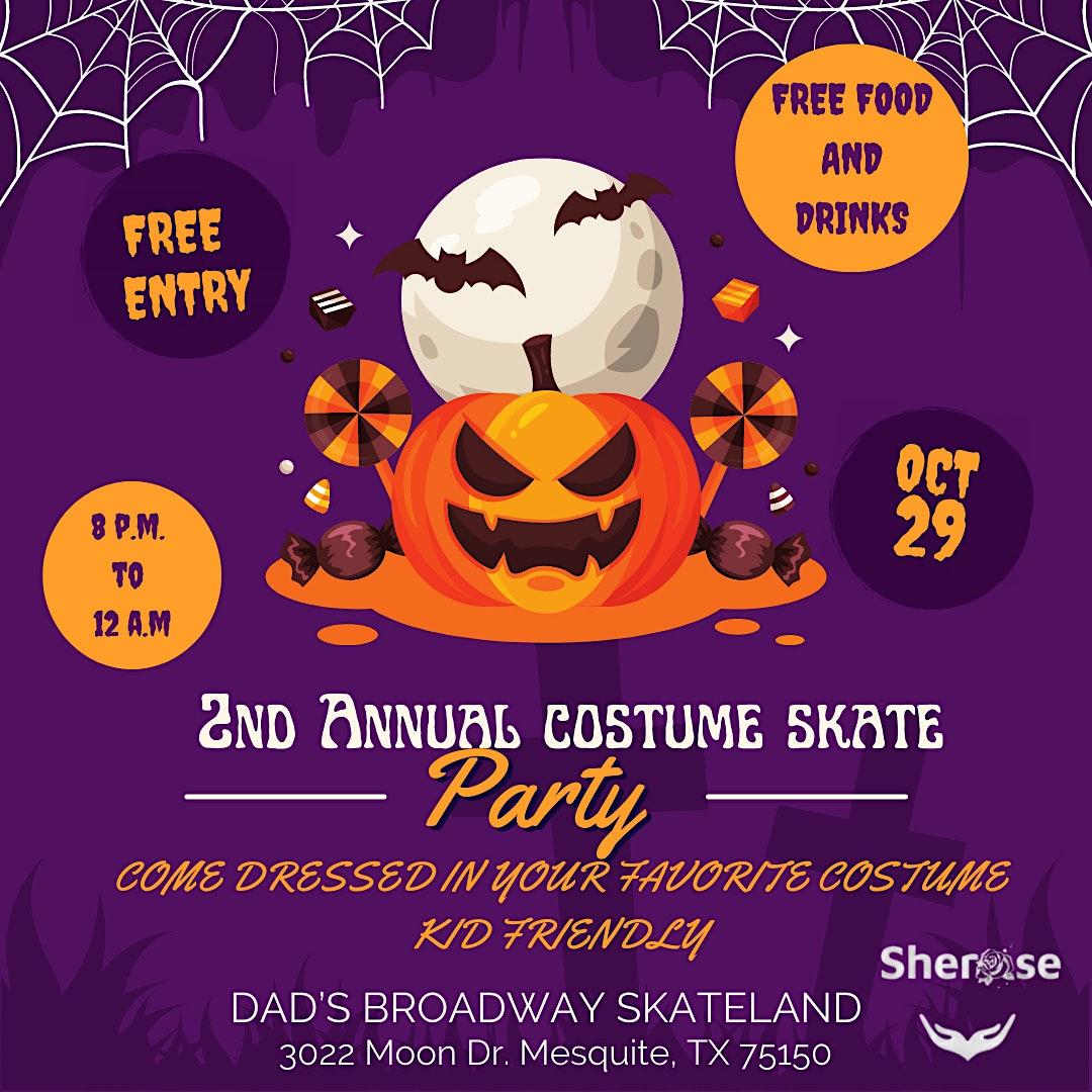 SheRose 2nd Annual Costume Skate Party
Sat Oct 29, 8:00 PM - Sat Oct 29, 11:00 PM
in 8 days