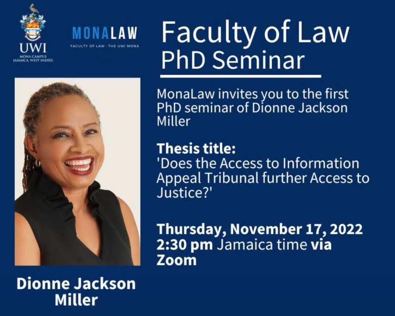 FACULTY OF LAW PhD SEMINAR