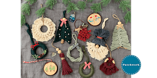 Patchwork Presents Macrame + Sea Glass Ornament Making Workshop