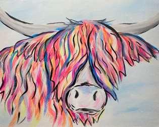 Eclectic Highland Cow