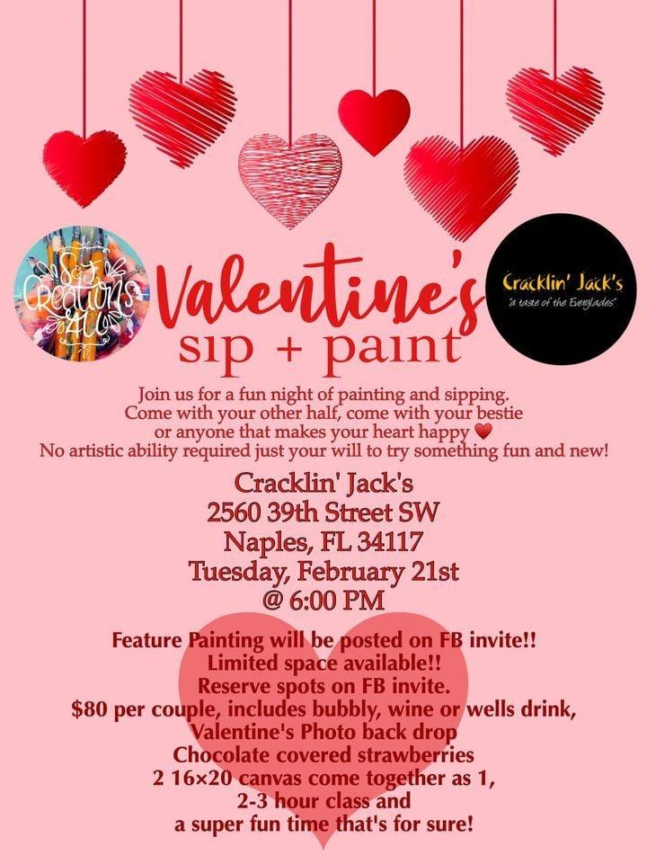 Valentine’s Sip + Paint