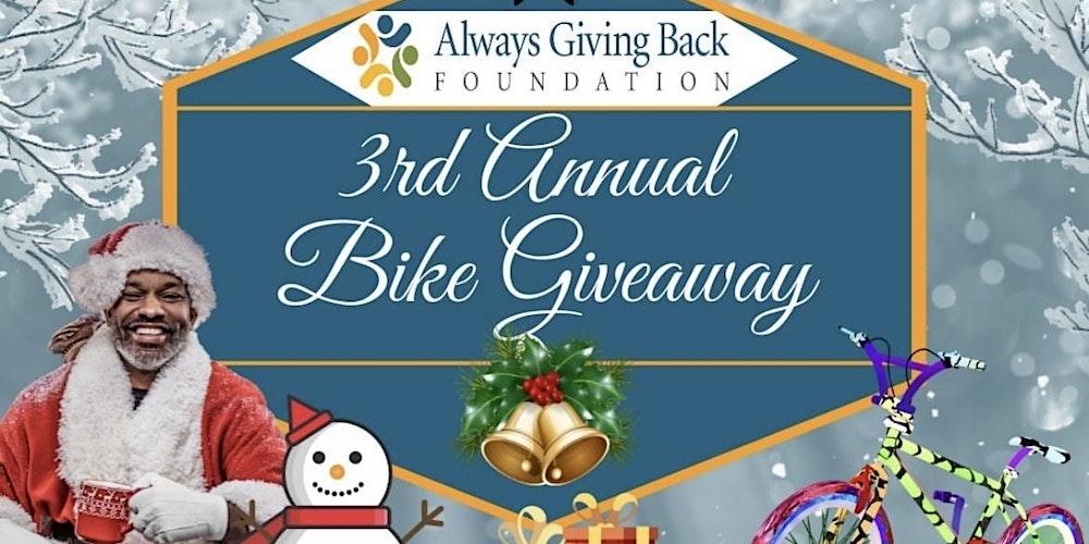 3rd Annual Bike Giveaway