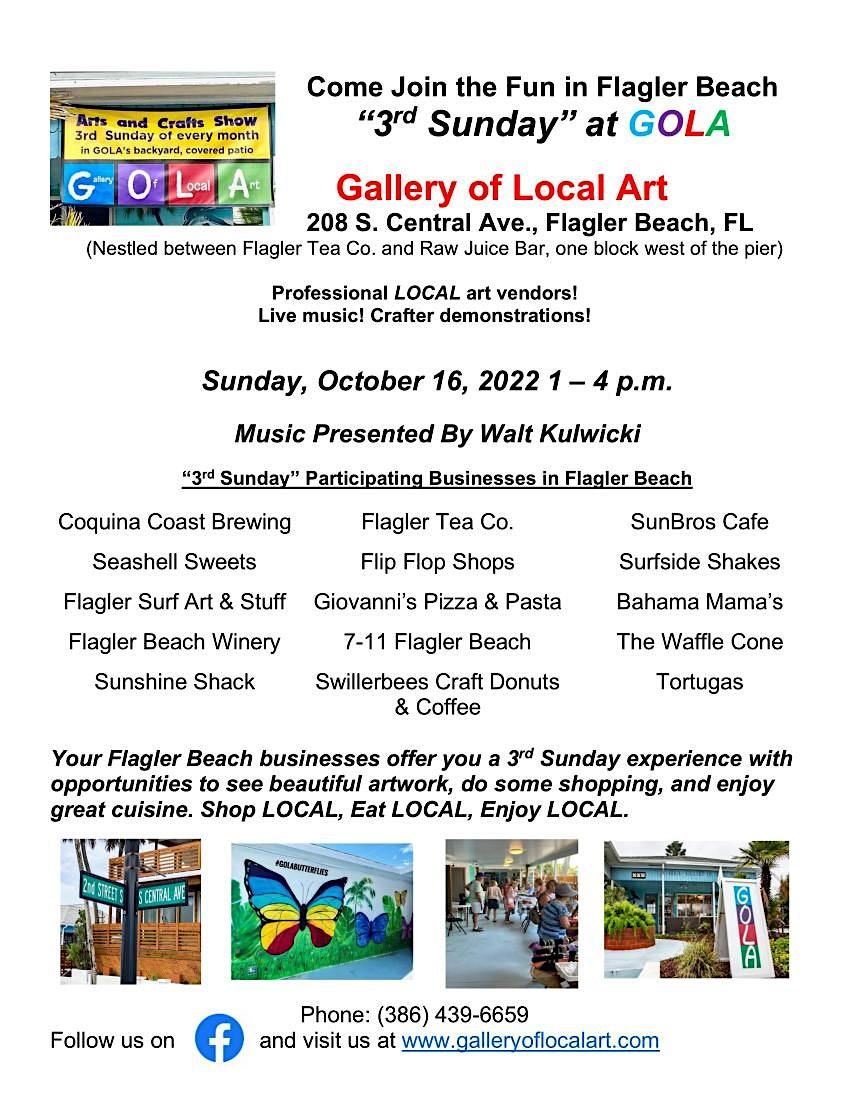 3rd Sunday at Gallery of Local Art